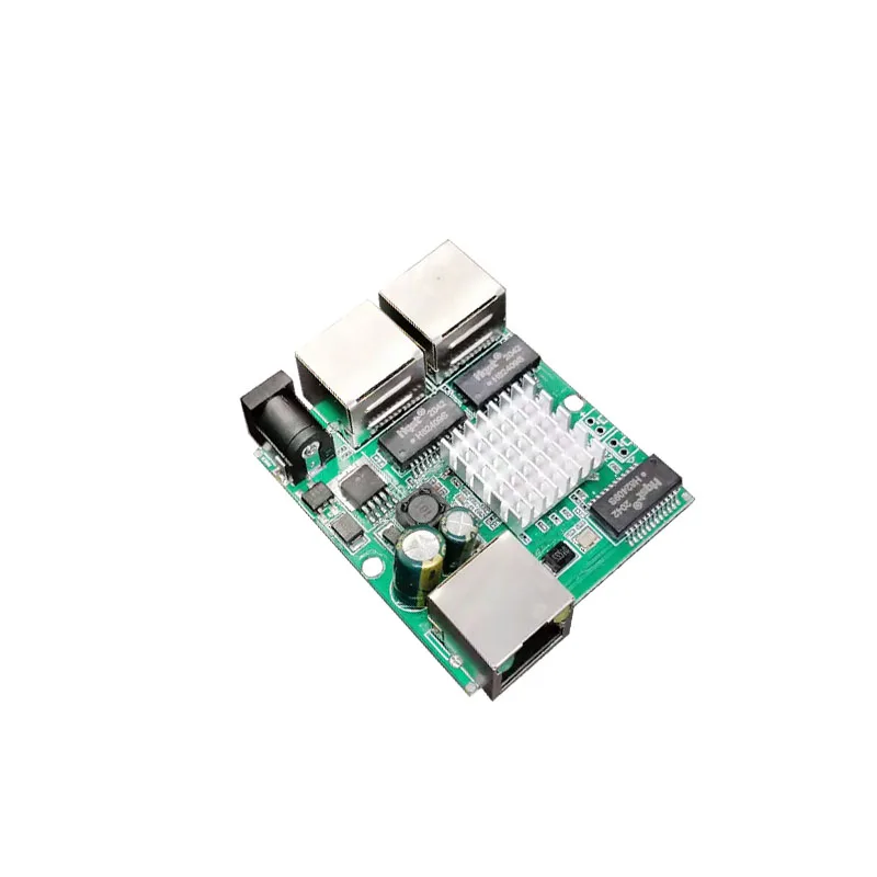 Mini Small 2-port 3-port 10/100/1000M Industrial Chassis with Built-in Wide Voltage 12V--52V Gigabit Switch
