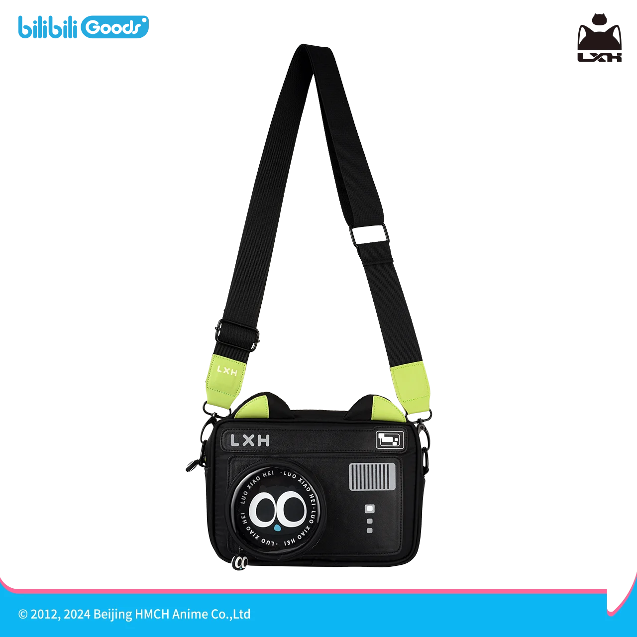 Original Luo Xiaohei Classic Cat Ear Camera Bag Casual Crossbody Bag High Beauty Insulated Water Bottle Cosplay Props