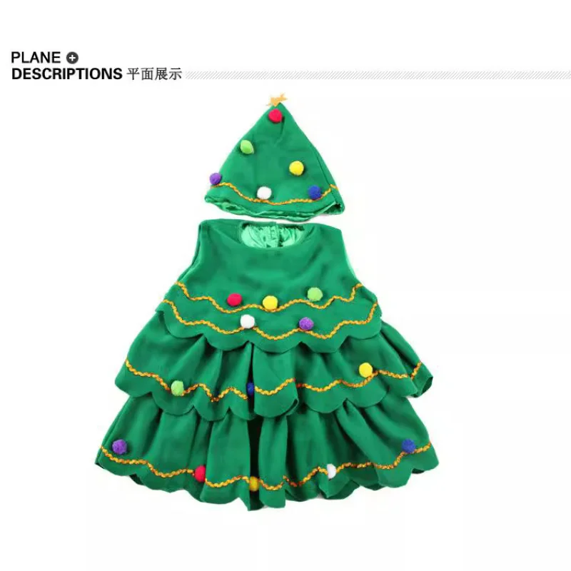 عيد الميلاد زي الكبار الاطفال مطابقة شجرة عيد الميلاد ازياء الأطفال سانتا ملابس عيد الهالوين احتفالي تأثيري ارتداء أصيلة