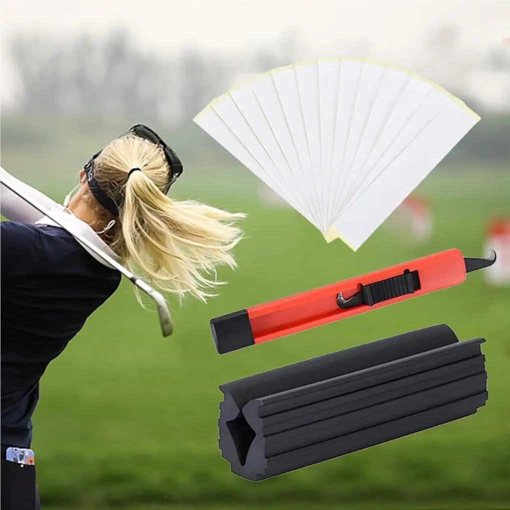 

1 piece Golf Retractable Hook Bladed Knife Portable Tool for Re-gripping Golf Clubs Golf Accessories High Strength Carbon Steel