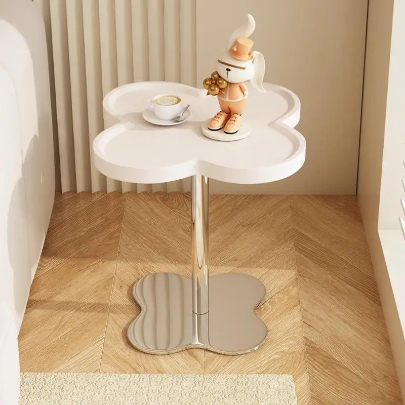 Simple Japanese Coffee Tables Minimalist Flower Side Table Glam Modern Cool Oval Mesa De Centro De Sala Loft Decor Interior