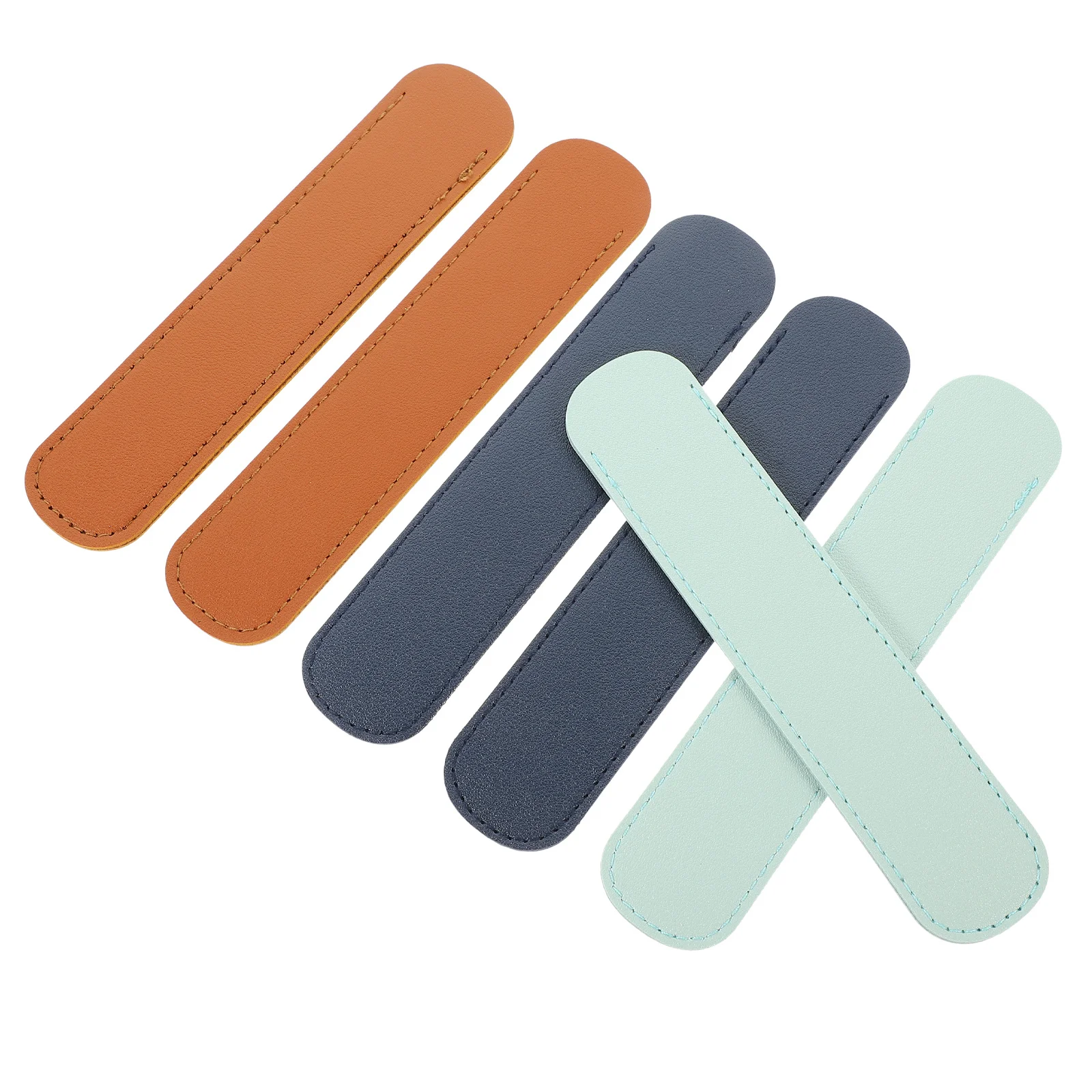 

6Pcs Single Pen Sleeve Case Pencil Holder Pouch Portable Stationery Organizer for Kids Writing Tools Gift Idea