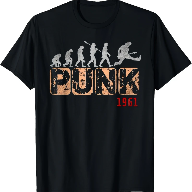 Men's Y2K Vintage Punk Evolution Meme Funny Letter Print T Shirt Summer Oversize Tee Women Streetwear Shirt O-Neck Casual Trendy