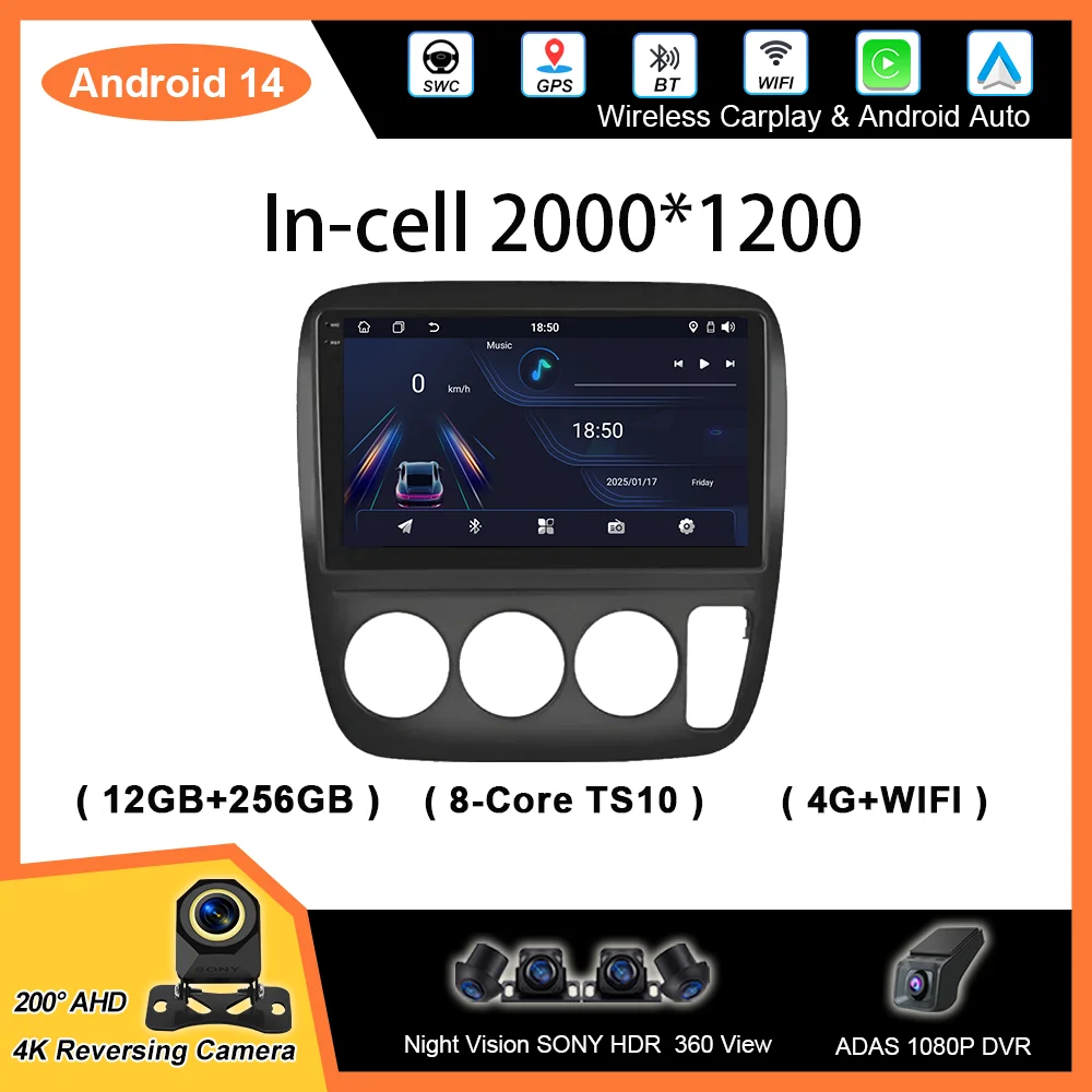 

Android Car DVD Carplay Android Auto For Honda CRV CR-V 3 1997-2001 Auto Radio Stereo GPS Navigation Multimidia Player 2Din DVD
