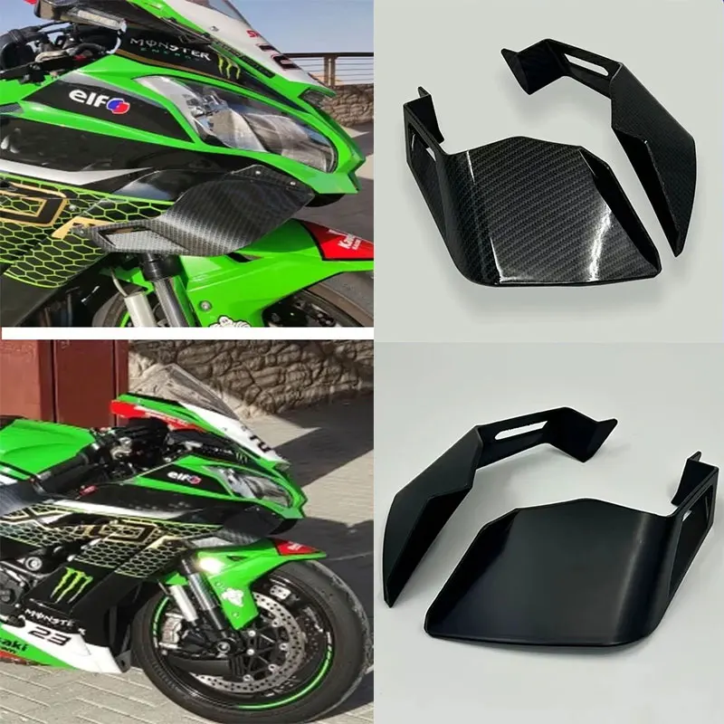 For Kawasaki Ninja ZX10R ZX-10R 2008 -2019 2020 2021 2022 2023 ZX 10R Motorcycle Winglets Aerodynamic Side Wings Spoiler Fairing