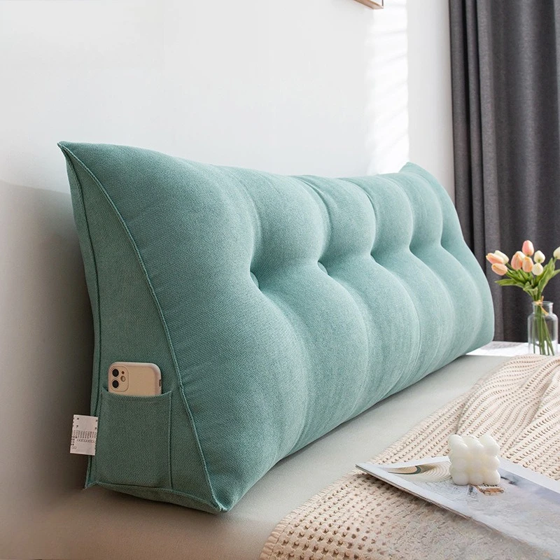 

Bed Decoration Pillows Decor Home Triangular Pillow A Large Headrest Sofa Pillow Detachable and Washable Sofa Pillows Cushion