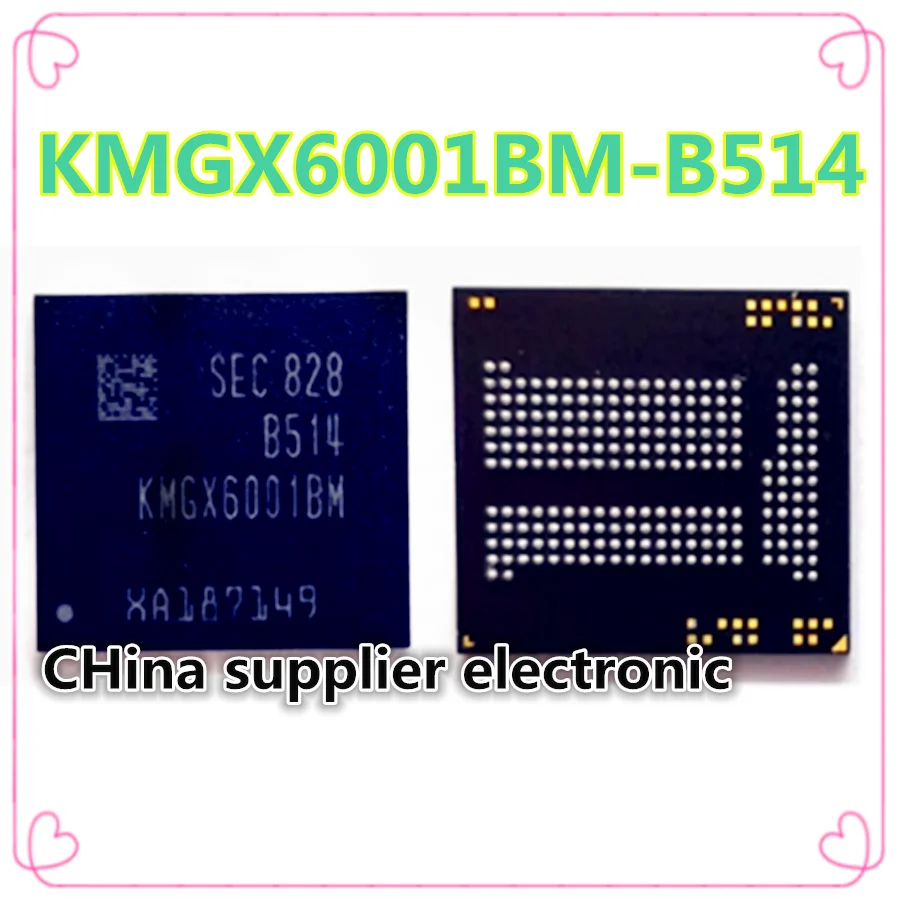 

KMGX6001BM-B514 KMGX6001BA-B514 32GB EMMC Memory IC Chip BGA221 Font library memory IC