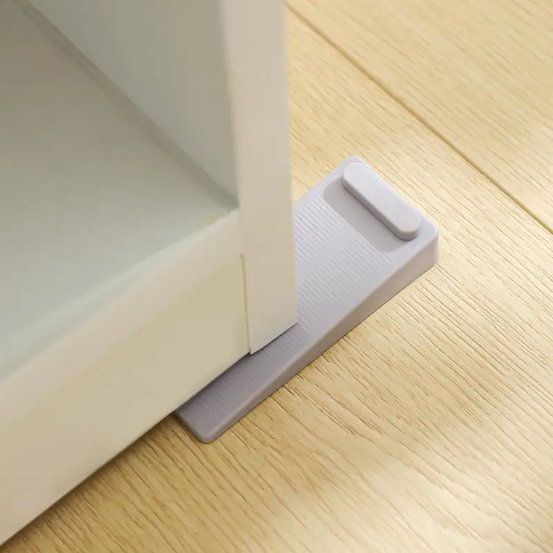 Safety Silicone Door Stop Stoppers Block Wedge Door Stops Door Stopper Home Office Door Rear Retainer Anti-collision Stop
