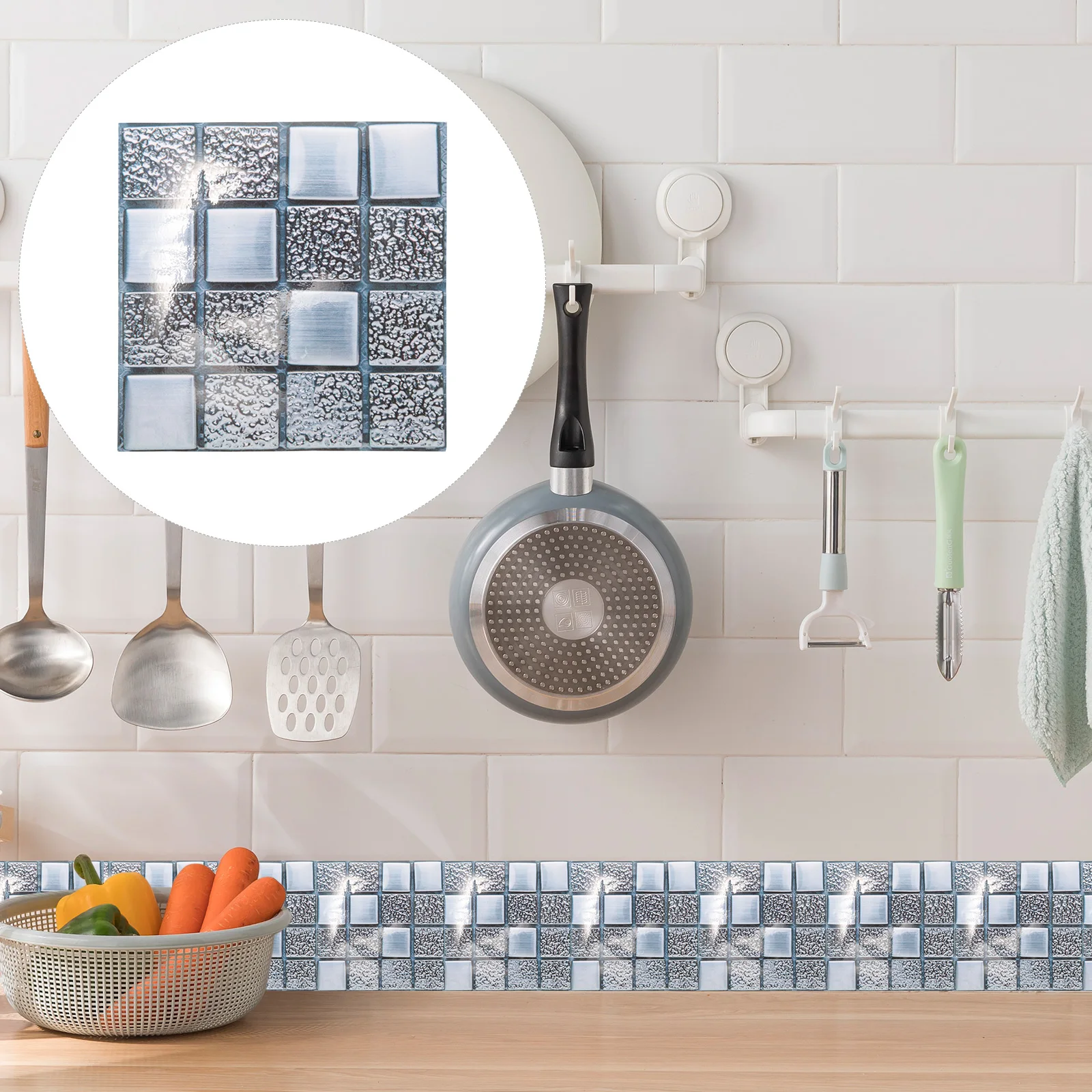 

10pcs 15x15cm Simulated Marble Tiles Stickers Peel Stick Kitchen Bathroom Wall Decor Tile Decals Home Ceramic
