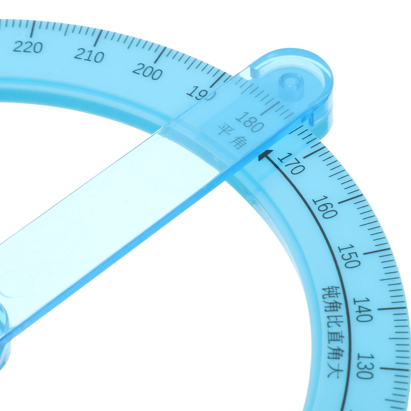 5 قطعة 360 درجة المنقلة التعميم سوينغ الذراع أداة قياس للهندسة الرياضيات أدوات التدريس الدقة الرسم حاكم #4