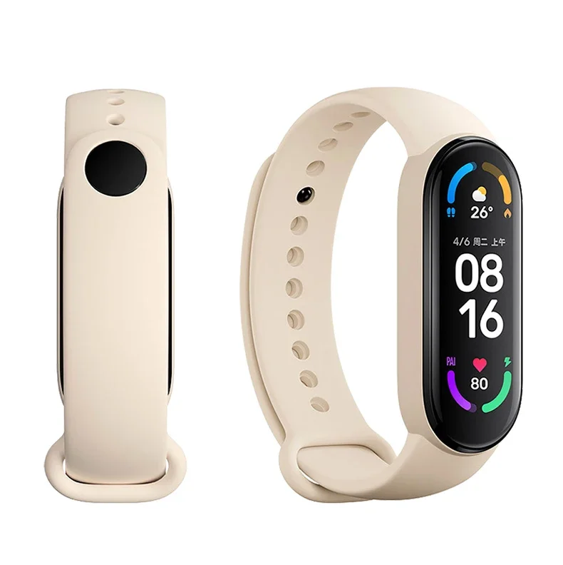 Correa de silicona para Xiaomi Mi Band 7, repuesto de pulsera deportiva con NFC, para modelos 5, 6, 8, 7, 6, 3, 4 y 5
