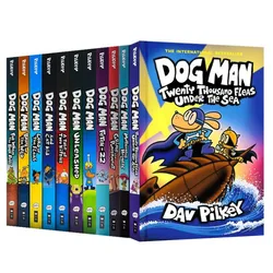 Libro de cómics al azar para niños, novedad 2023 Original, Popular, las aventuras del perro, el hombre, 8 Dav, Pilkey, novela en inglés