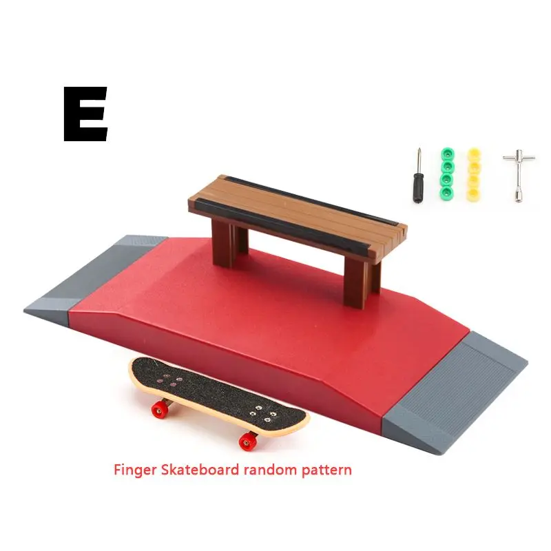 Kids Finger Skateboards Skate Toy Skateboard Park Ramp Set Tech Practice Deck Funny Interior Extreme Sport Fingers Training Toys