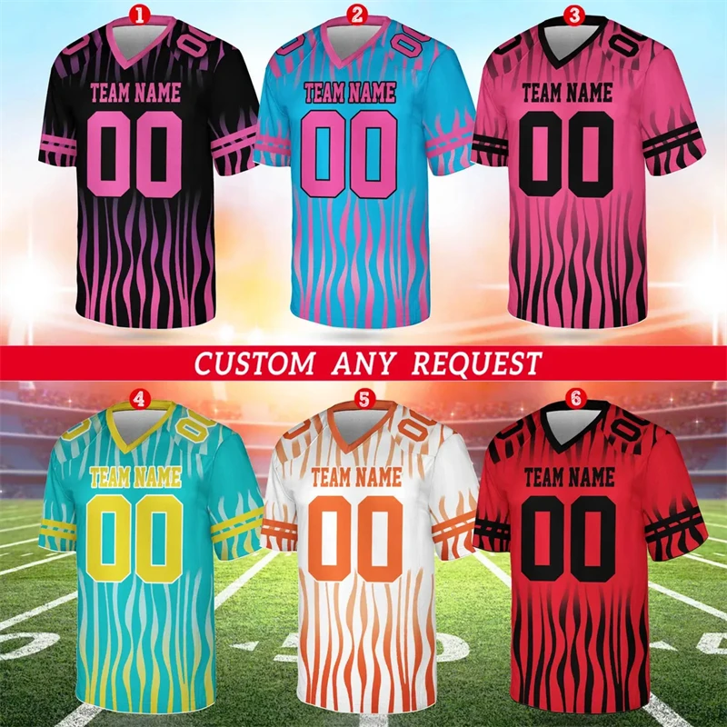 Sport T-shirts Für Männer Fußball Team Uniform Benutzerdefinierte Name Nummer Jersey Tops Lose Männer Frauen Schnell trocknende Sportswear Kinder tees