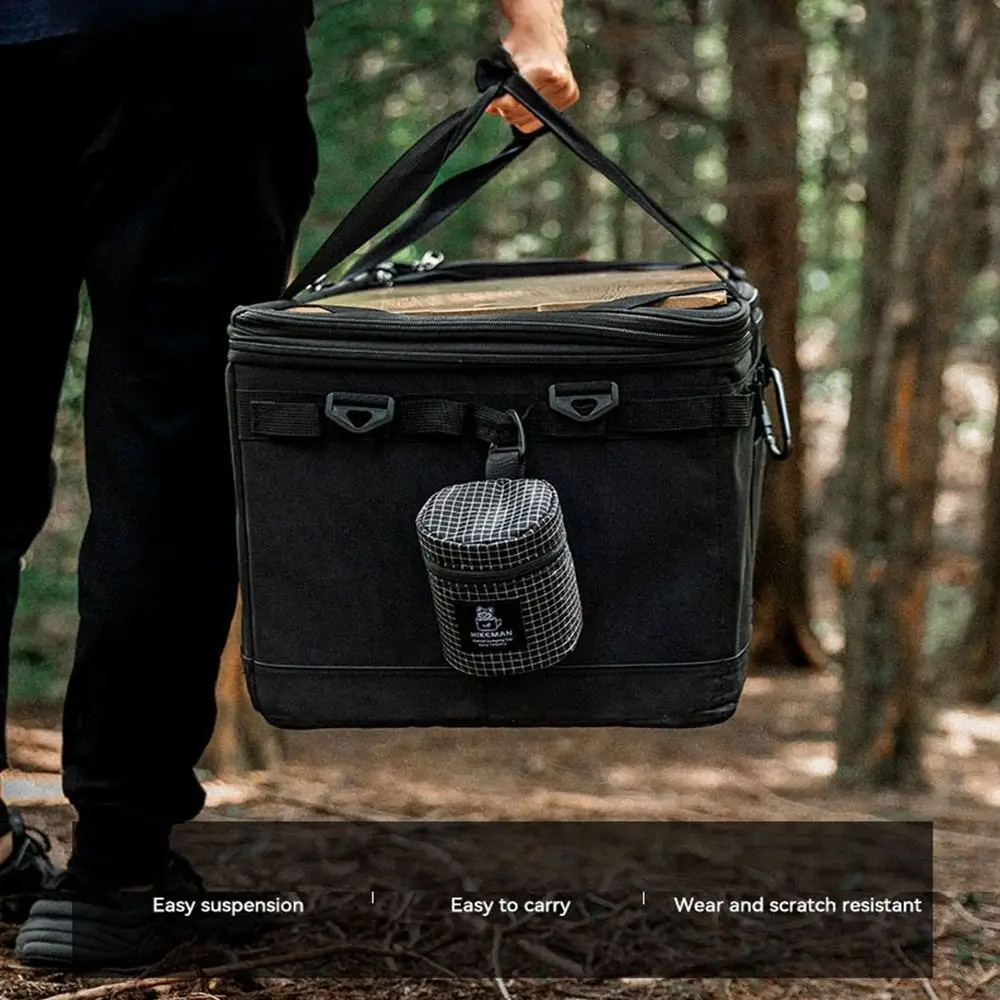 Portable Outdoor Tea Cup Bag Thickened Anti-collision Multi-Functional Storage Protection Bag 3 Colors Cylindrical Storage Bag