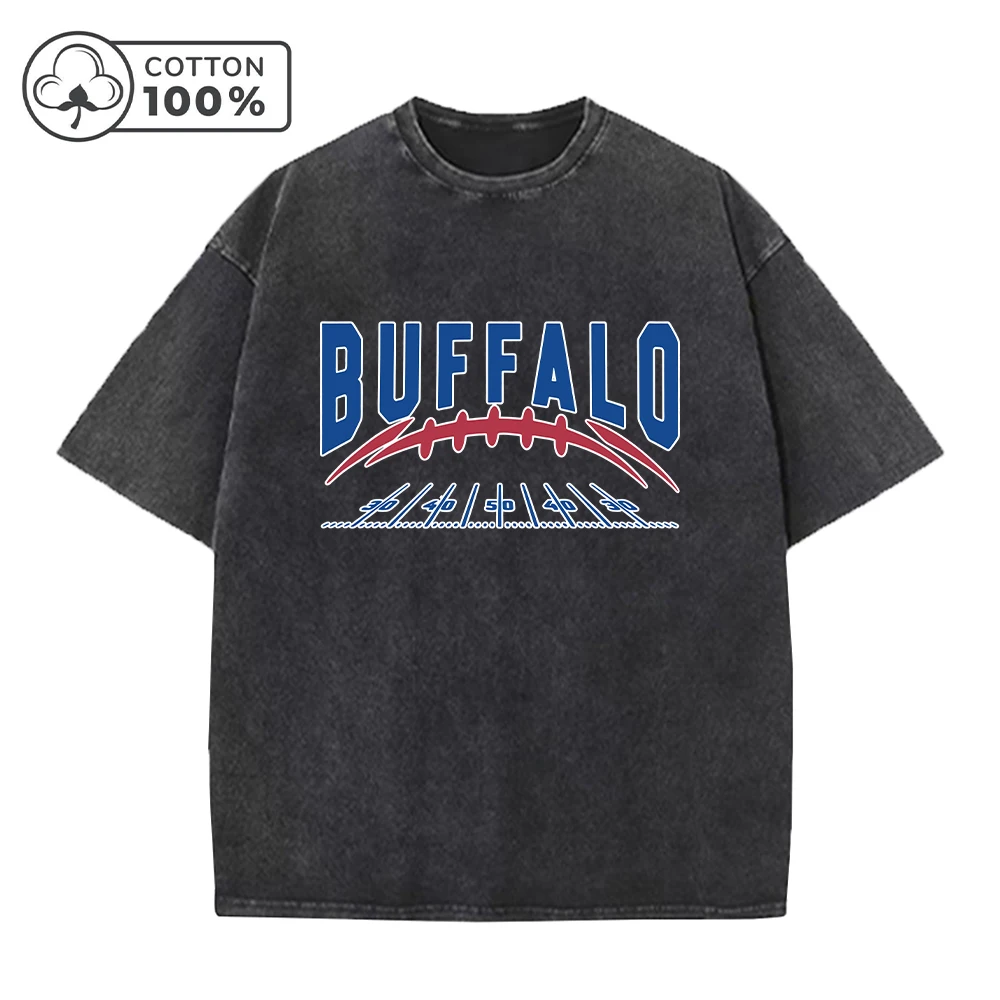 Men's Vintage Cotton Washed T-Shirt Trendy Runway Style Print Casual Short Sleeve Top For Daily Commute Fitness And Running
