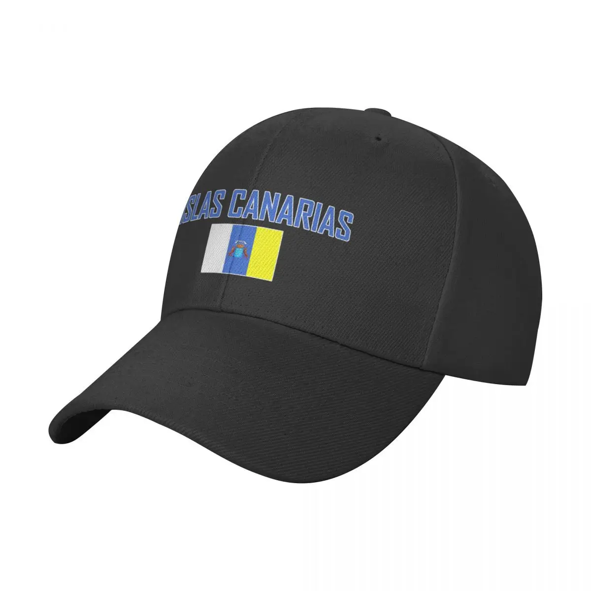 ISLAS CANARIAS Name With Flag Sun Baseball Cap Breathable Adjustable Men Women Outdoor Soccer Hat For Gift