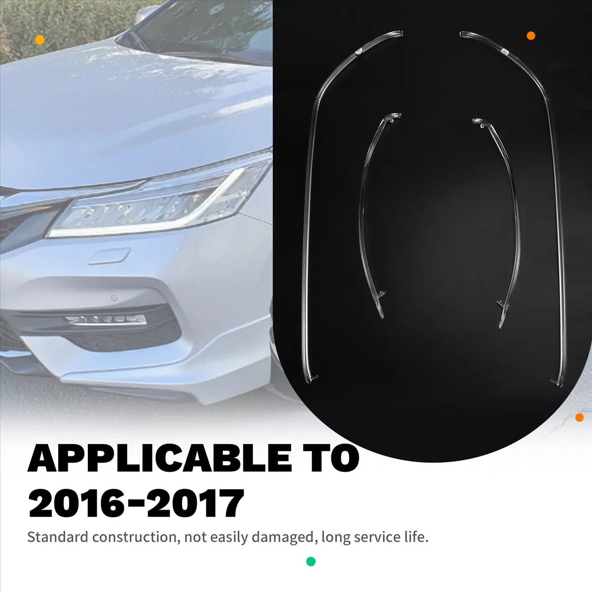 

Car Daytime Running Light Guide Strip Headlight Light Strip for Honda Main in Car Light