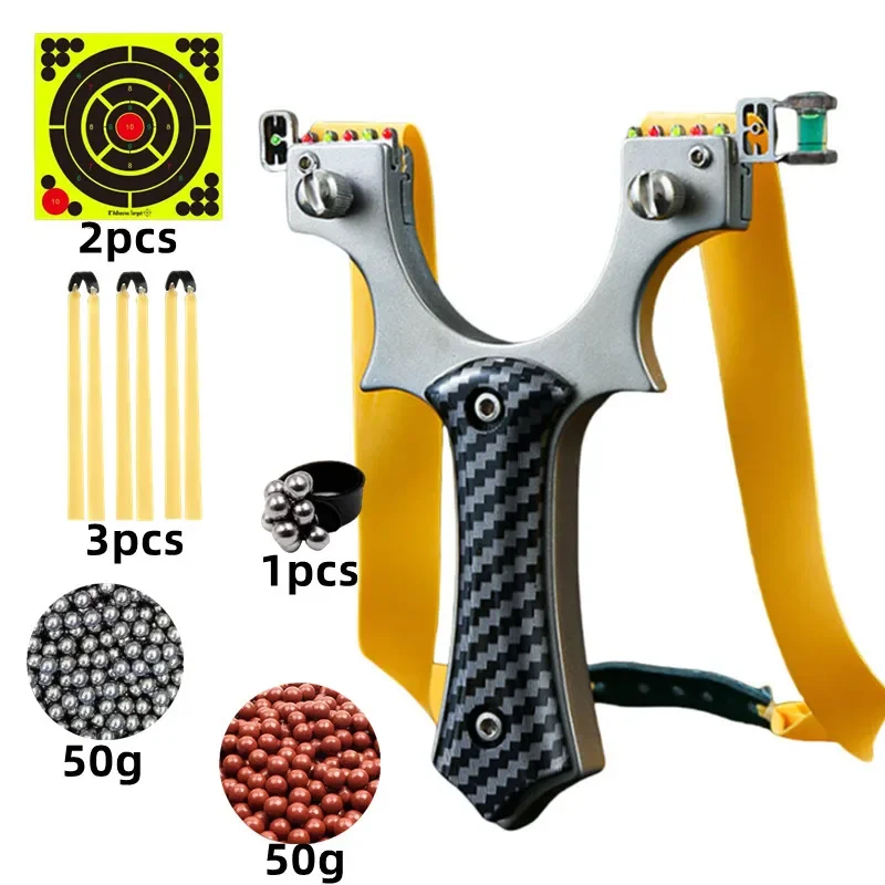 

Рогатка металлическая, Мощная Рогатка с точным прицеливанием, катапульта, для охоты и стрельбы на свежем воздухе, маленький инструмент