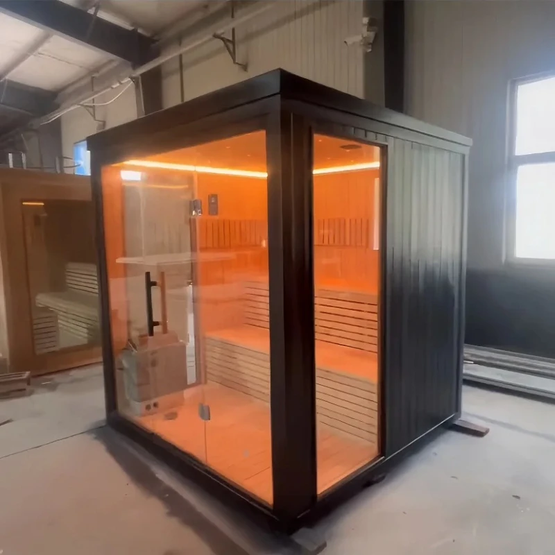 For High-end Modern Design Low Price Best-selling Wood Steam Outdoor Sauna Room