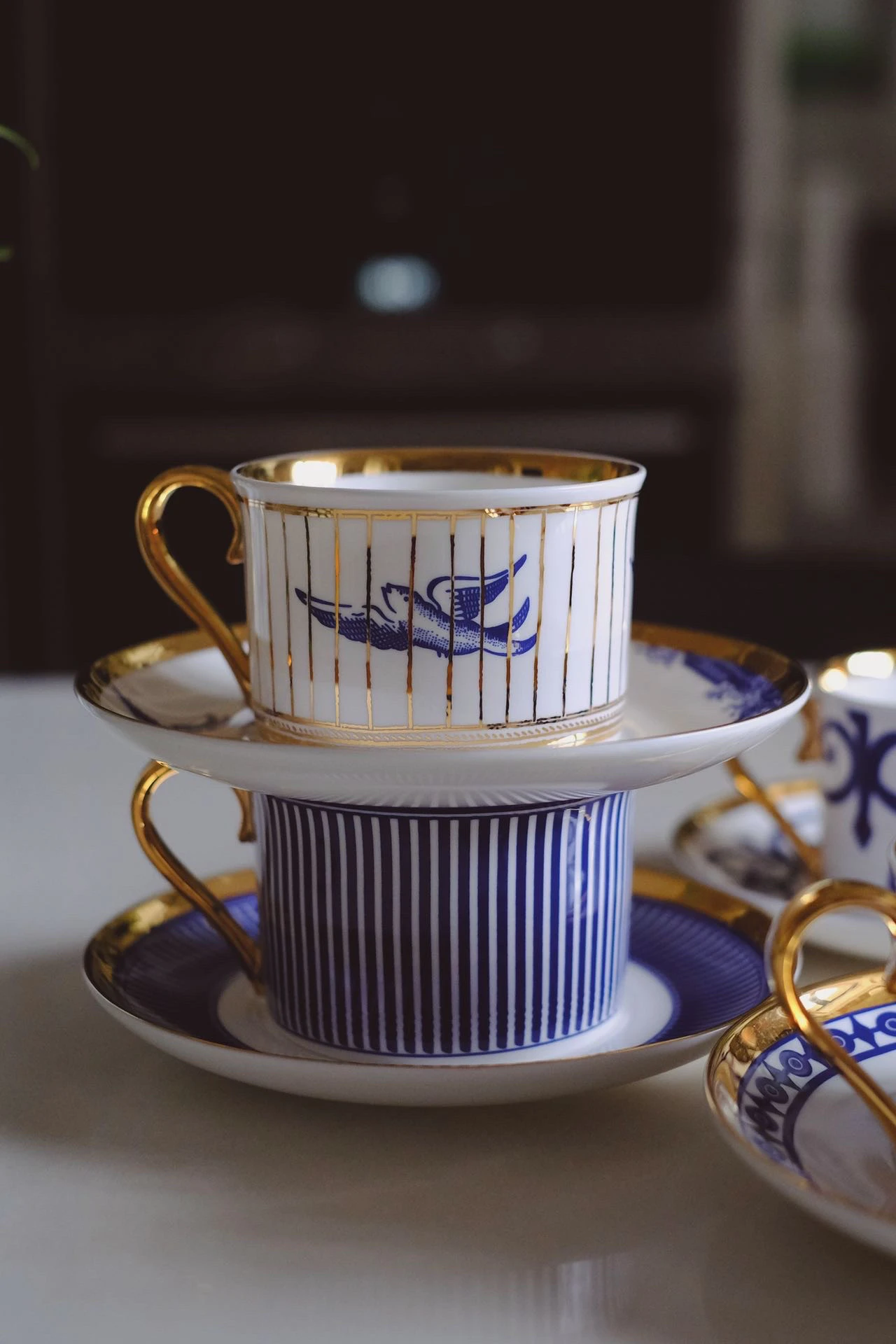 

British Ceramic High-end Coffee Cups, Plates, Ins Style European Style Small Luxury Exquisite Afternoon Tea Set