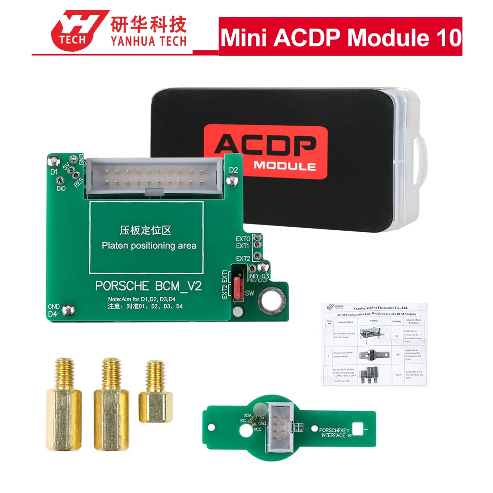 

Yanhua Mini ACDP Module 10 for Porsche BCM Key Programming for Porsche 2010-2018 Add Key&All Keys Lost Key with License A900