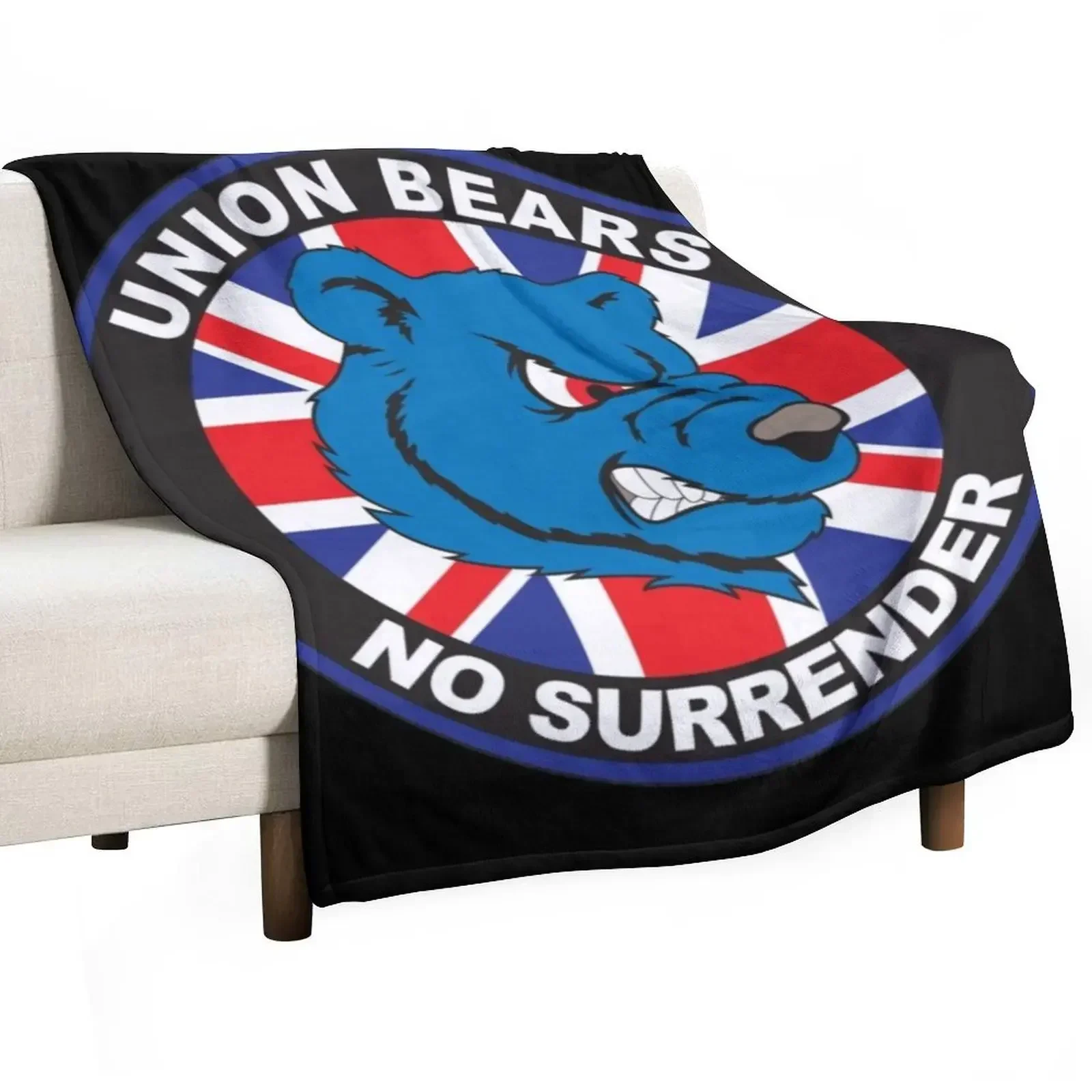 

Retro Union Bears - Rangers Throw Blanket Plaid for babies heavy to sleep Blankets