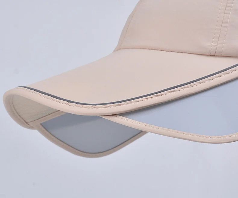 1 Stück/2 Stück Damen-Baseballkappe mit Pferdeschwanz, schnell trocknender, atmungsaktiver Entenhut mit breiter Krempe, Sonnenschutzhut für Frühling/Sommer im Freien – Detail 6