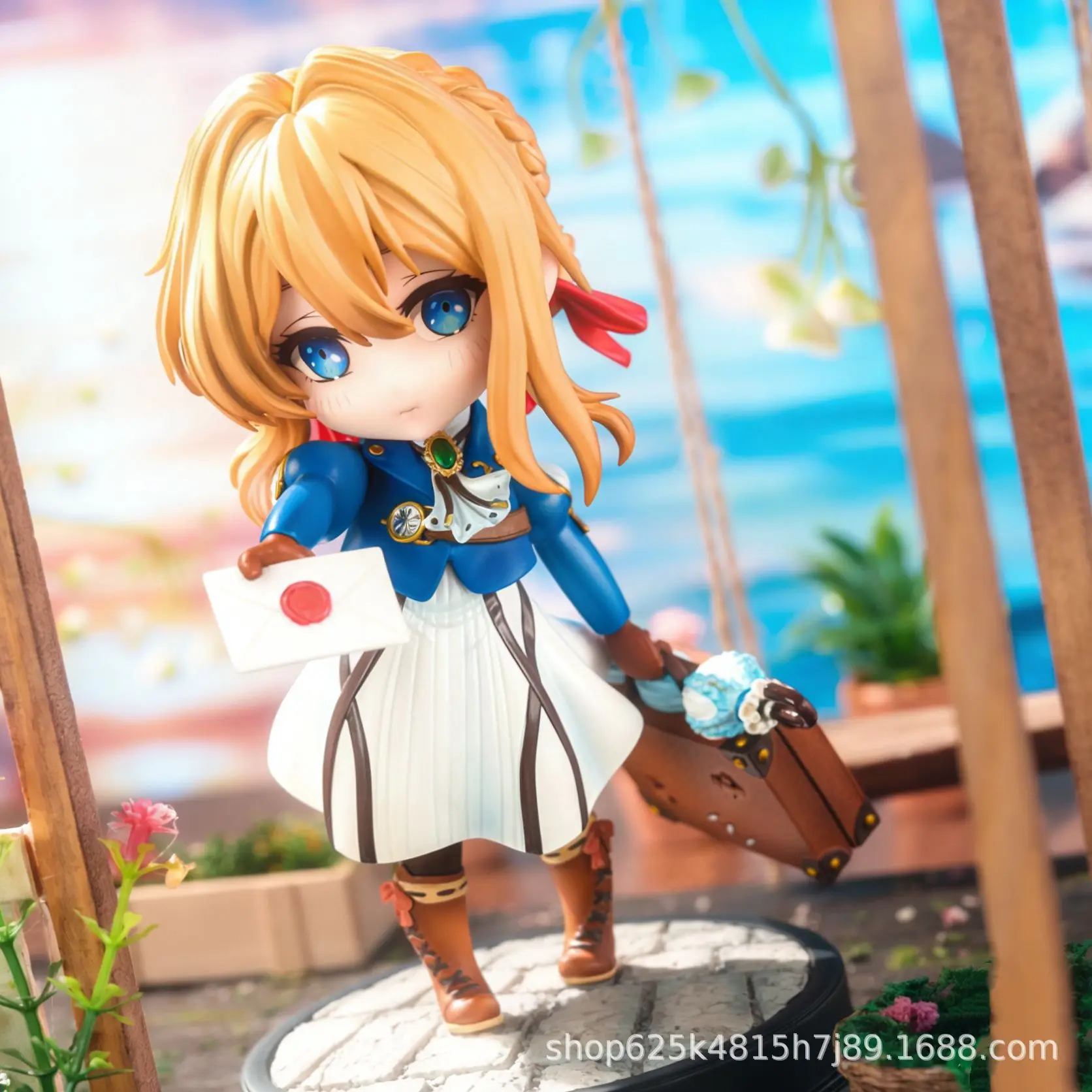 Violet Evergarden Chibi Figure Anime Collectible Figurine Desktop Ornament Gaming Case Decor Trendy Toy For Adult Collection