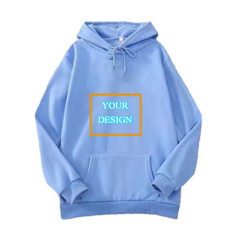 

Customized Logo Printed Hoodies Thin Sweater Jacket Women's Spring and Autumn New Large Size Loose Pullover Clothes Wholesale