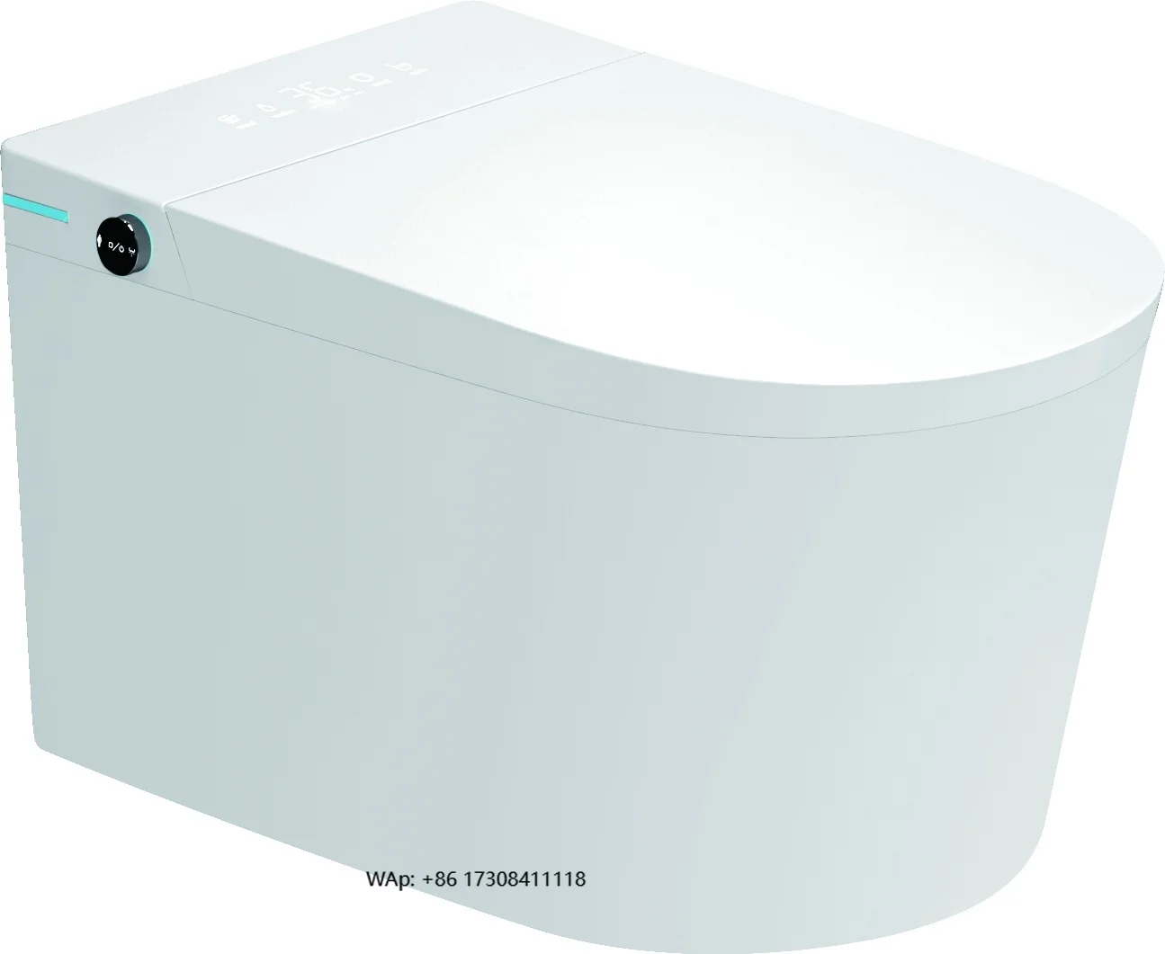 

One Piece Smart Ceramic Toilet Automatic Self-Cleaning Wall Mounted Bidet with Remote Control YCS020 for Hotel Use