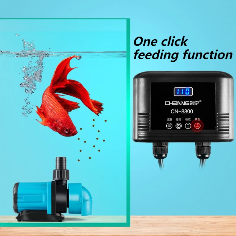 Submersible Water Pump Circulation Silent Adjustable Fish Tank Filter Pumps Wave Maker High Flow Feeding Pump Fishes Pond Pumps