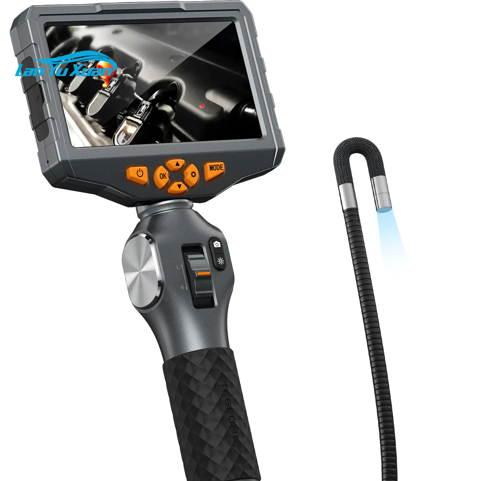 New arrivals 2-way articulating endoscope with 5inch 1080P HD LCD display 8.5mm digital borescope industrial inspection camera