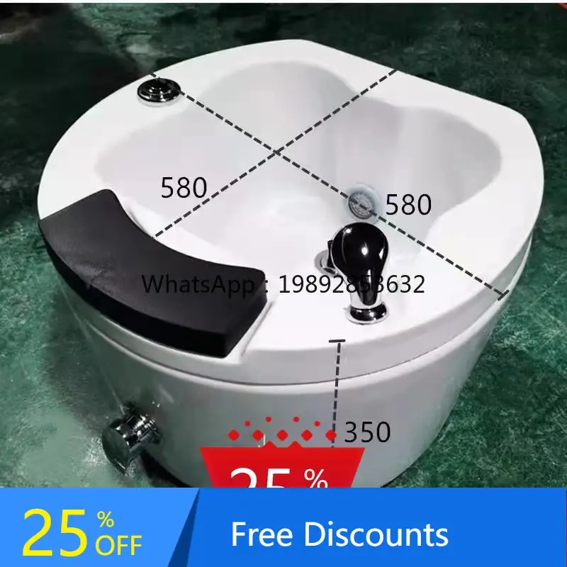 AA  Foot Bath Basin Home Commercial Foot Massage Basin Acrylic Spa Machine