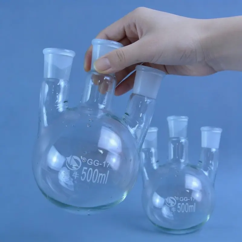 50/100/250/500/1000ml/2000ml 24/29 three-necked round-bottom flask,Flask round bottom with three necks Laboratory glass bottle