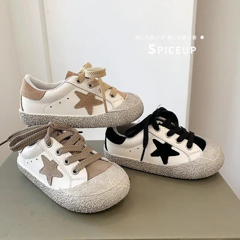 Cute Star Children Casual Shoes Soft Sole 2024 Autumn Baby Girl Shoes Toddler Boy Shoes Sneakers Lightweight Baby\'s Shoes