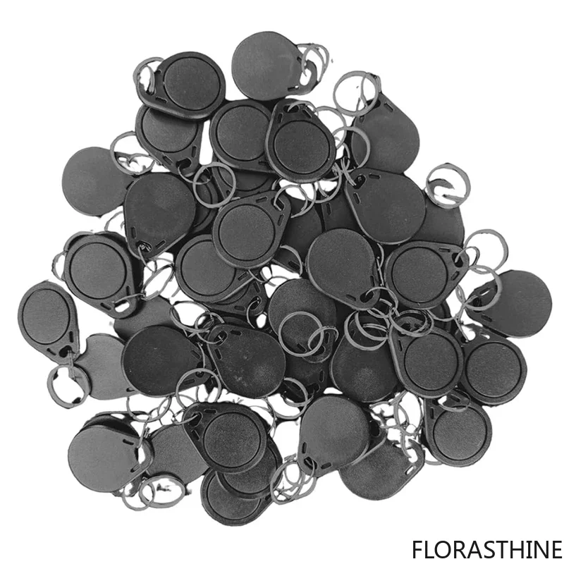 100 Pcs Hotel RFID Key FOB Re-Writable Times. Multiple . Works in 13.56 Mhz Frequency