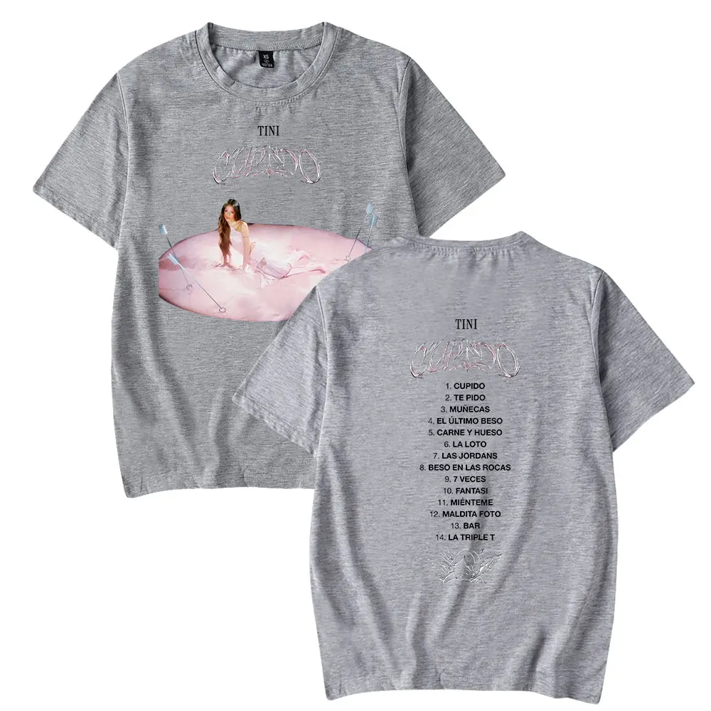 Tini Stoessel T-shirt Cupido Albume Merch 2023 Tini Tour Fashion Crewneck Short Sleeve Tee Men Women T-shirt Hip Hop Clothes