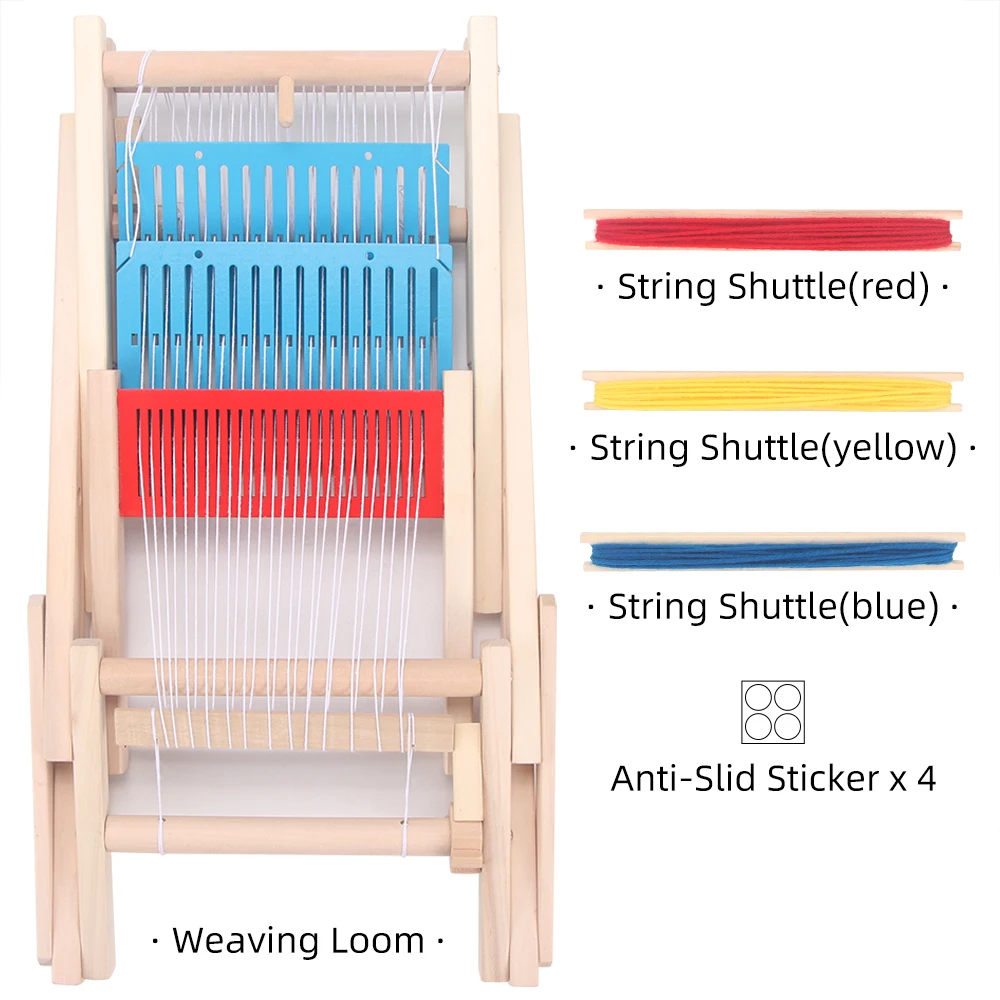 1set DIY Wooden Mini Loom Knitting Tool, Wood Spinning Knitting Machine, Ideal for Weaving Handicraft Artical Knit Project