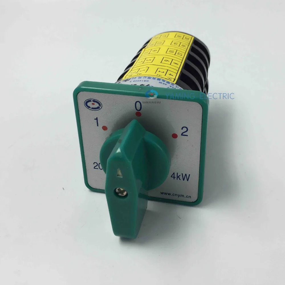 HZ5-20/4 5 phase on/off/on switch 20A 5 phase 4kw 380V silver contact changeover rotary cam switch