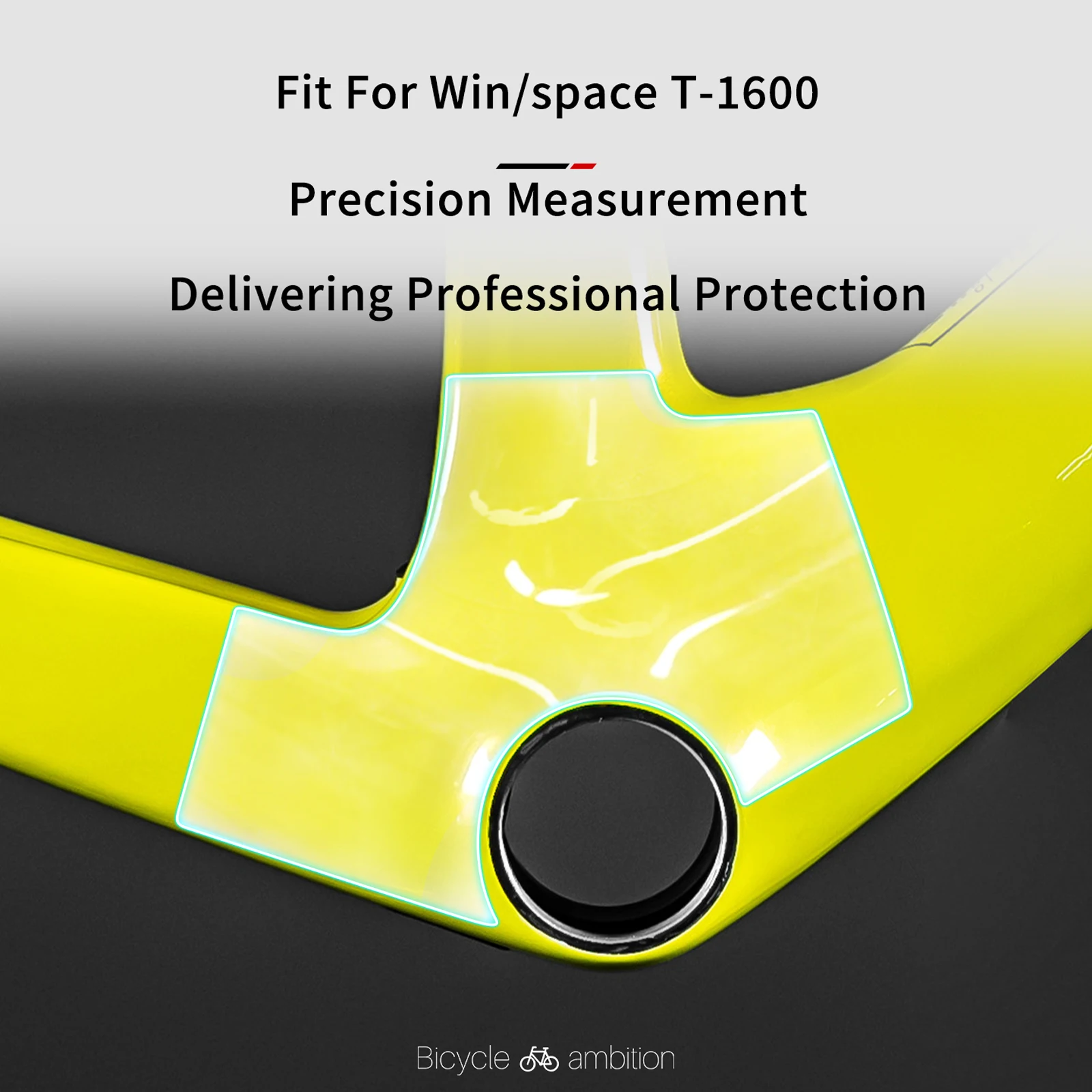 For Winspace T1600 Road Bike - Frame Bottom Bracket Rubber Protective Sticker, Bicycle Accessories