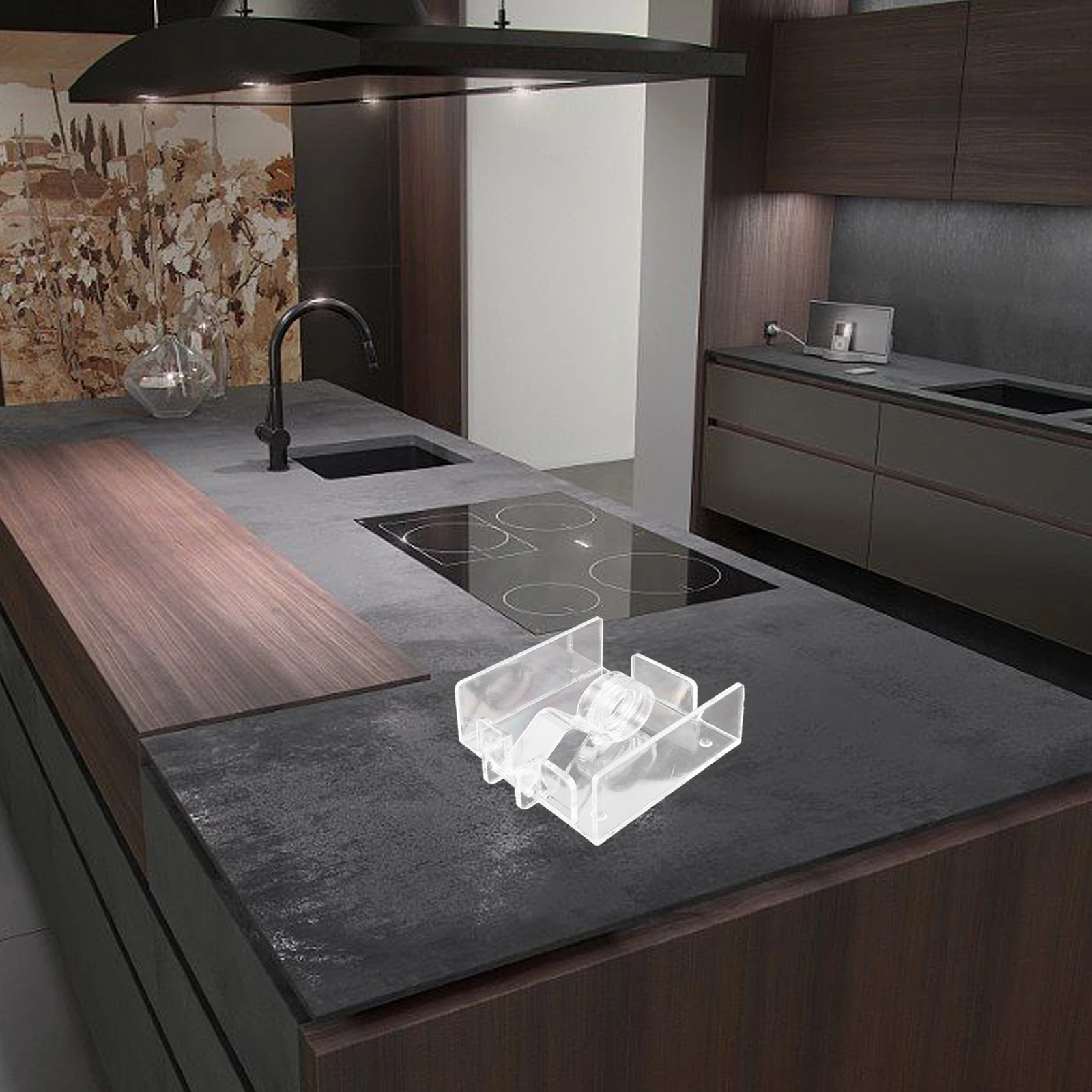 

Square Tissue Box Napkin Holder Acrylic Retro Design Large Capacity Home Party Table Clear Paper Towel Guest Storage