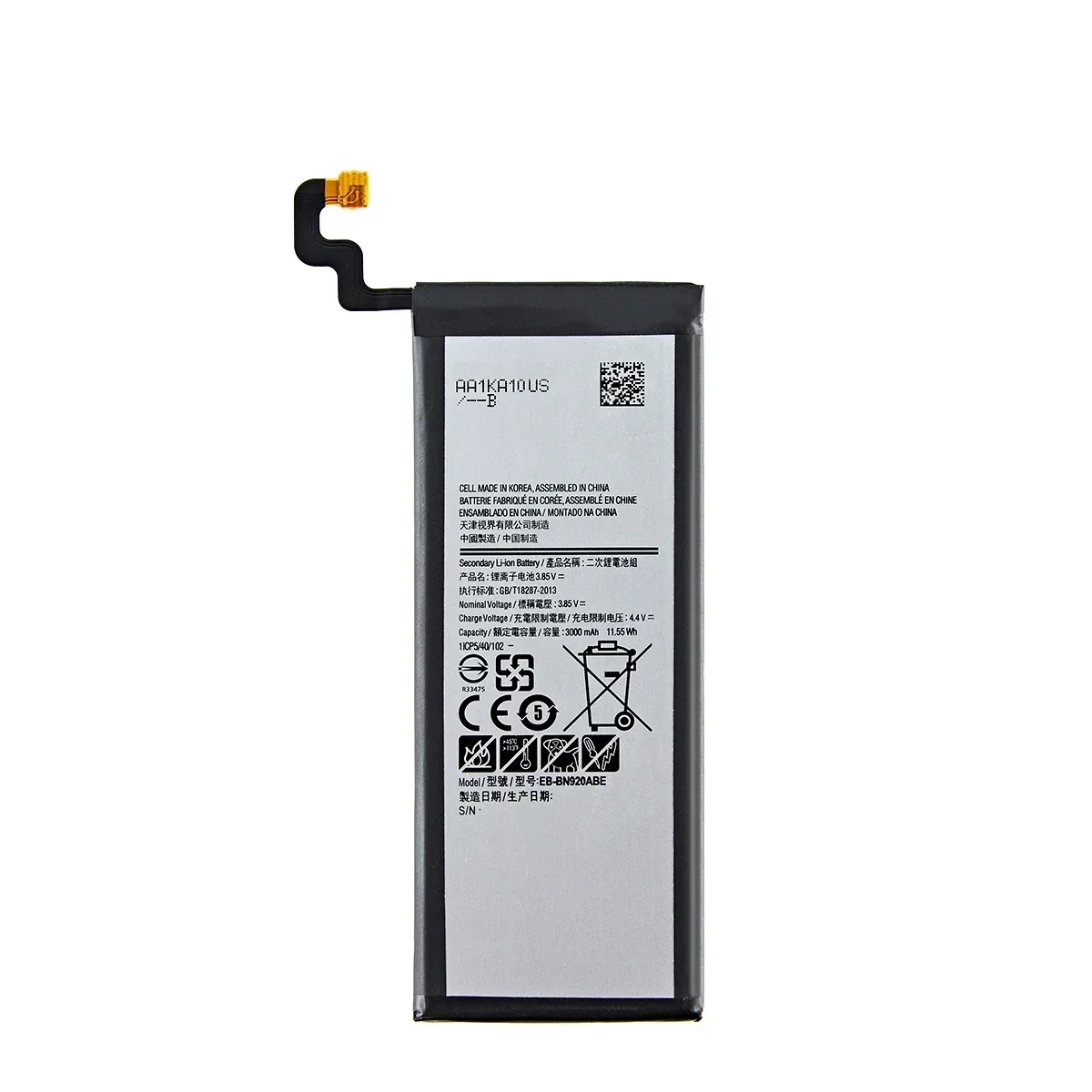 Brand New EB-BN920ABE 3000mAh Battery for Samsung Galaxy Note 5 SM-N920 N920F N920T/A N920G N9200 N920G/DS N9208