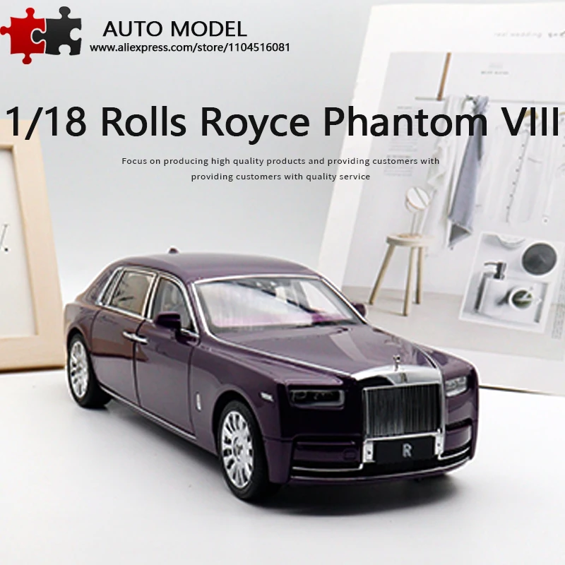 

Rolls-Royce Phantom Wb Viii Модель автомобиля с открытой дверью 1:18 Статический литой автомобиль из сплава Металлическая игрушка для взрослых Сувенирная коллекция Подарки
