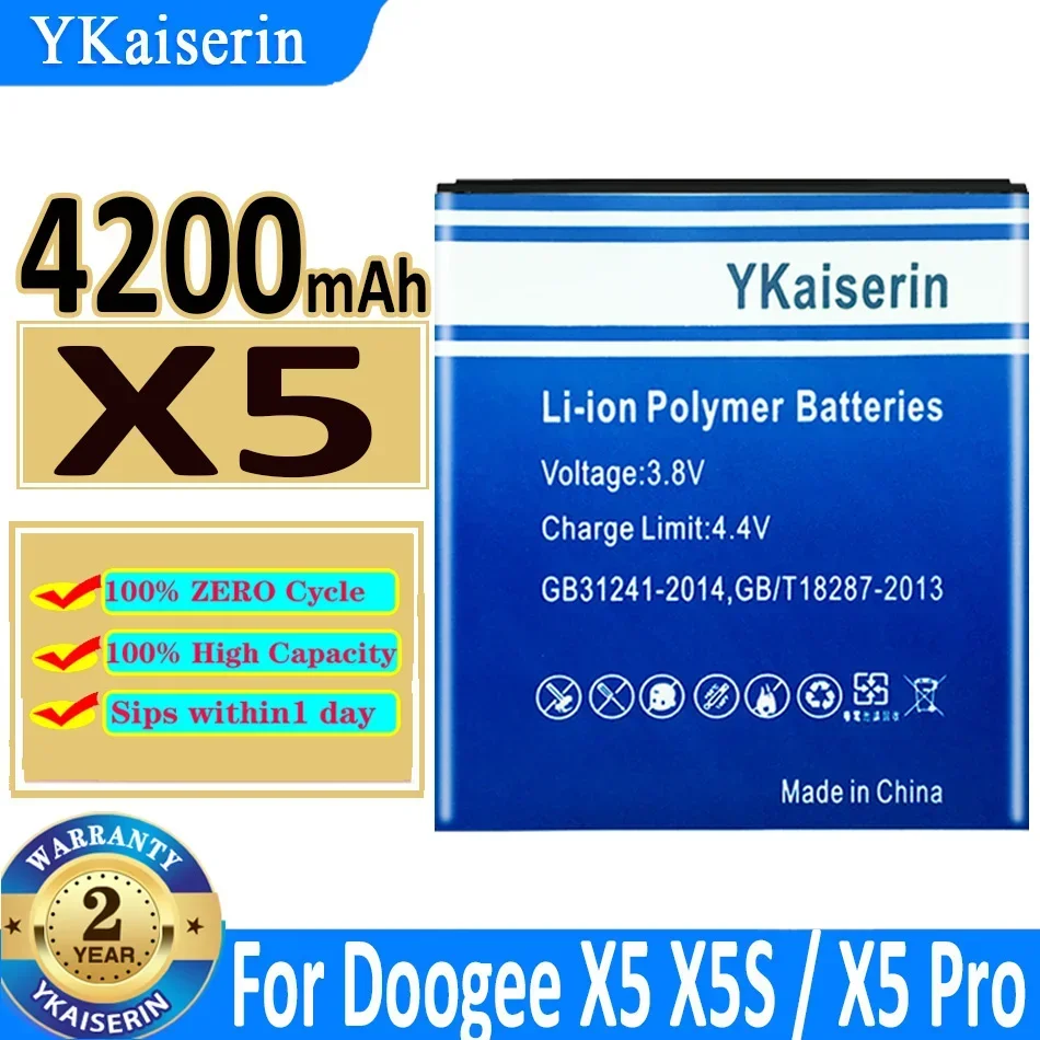 YKaiserin Battery For Doogee X53/X5/X5 Max Pro/X30/X3/X20/X11/X11/Mix 2/Mix/Mix Lite MT6737/X50/X10/X11 bateria +Tools