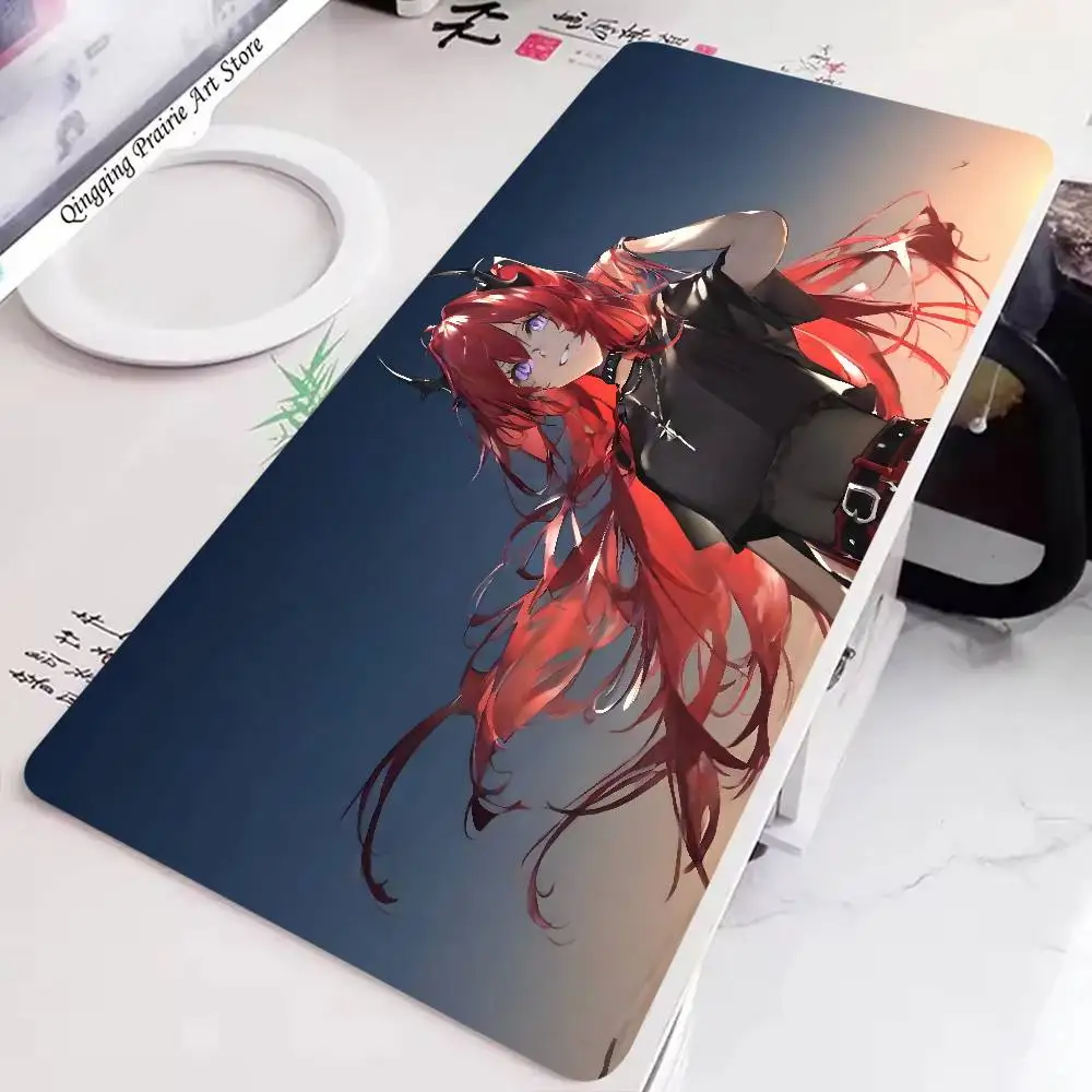 Surtr Animated Game A-Arknights Mousepad Non-slip Suitable For Office Computers Laptops E-sports Game Desk Mats XXL Keyboard