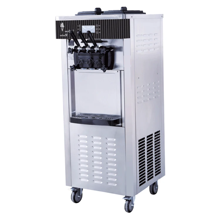 

Icecream Machine 20-28L/H 3 Flavor Automatic Ice Cream Making Maker Soft Serve Commercial Ice Cream Machine for Business Price