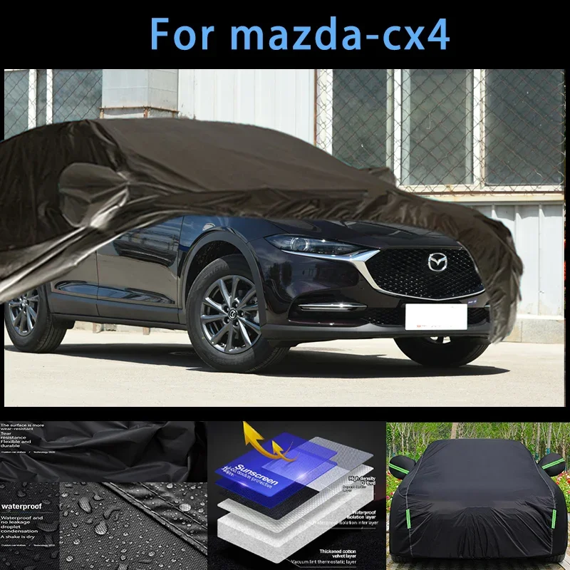 

For mazsa-cx4 Outdoor Protection Full Car Covers Snow Cover Sunshade Waterproof Dustproof Exterior Car accessories