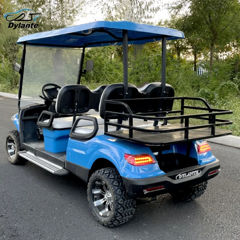 Made in China Road Legal 4 Wheel Hunting Club Pickup Truck 4 Seater Electric Off-Road Golf Cart Cheap Electric Go Kart