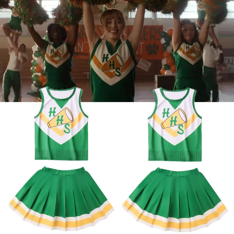 Movie Season 4 Chrissy Cosplay Hawkins High School Cheerleader Uniform Adult Kids Halloween Party Skirt Cosplay